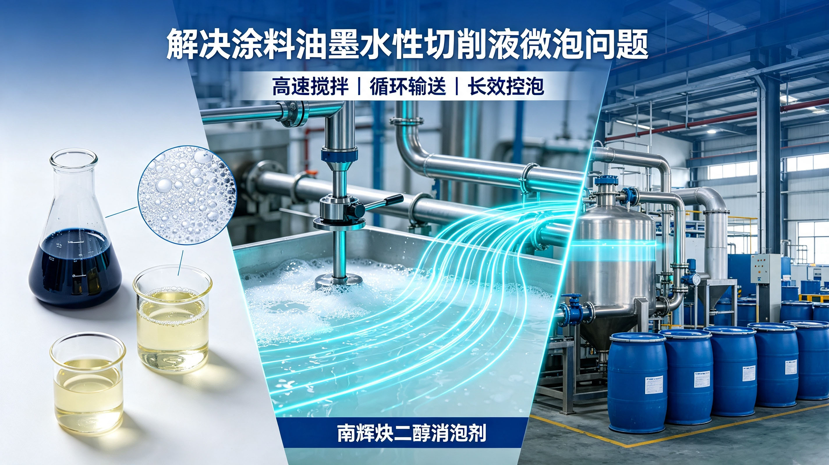 精細(xì)化工水性物料控泡材料應(yīng)用場(chǎng)景